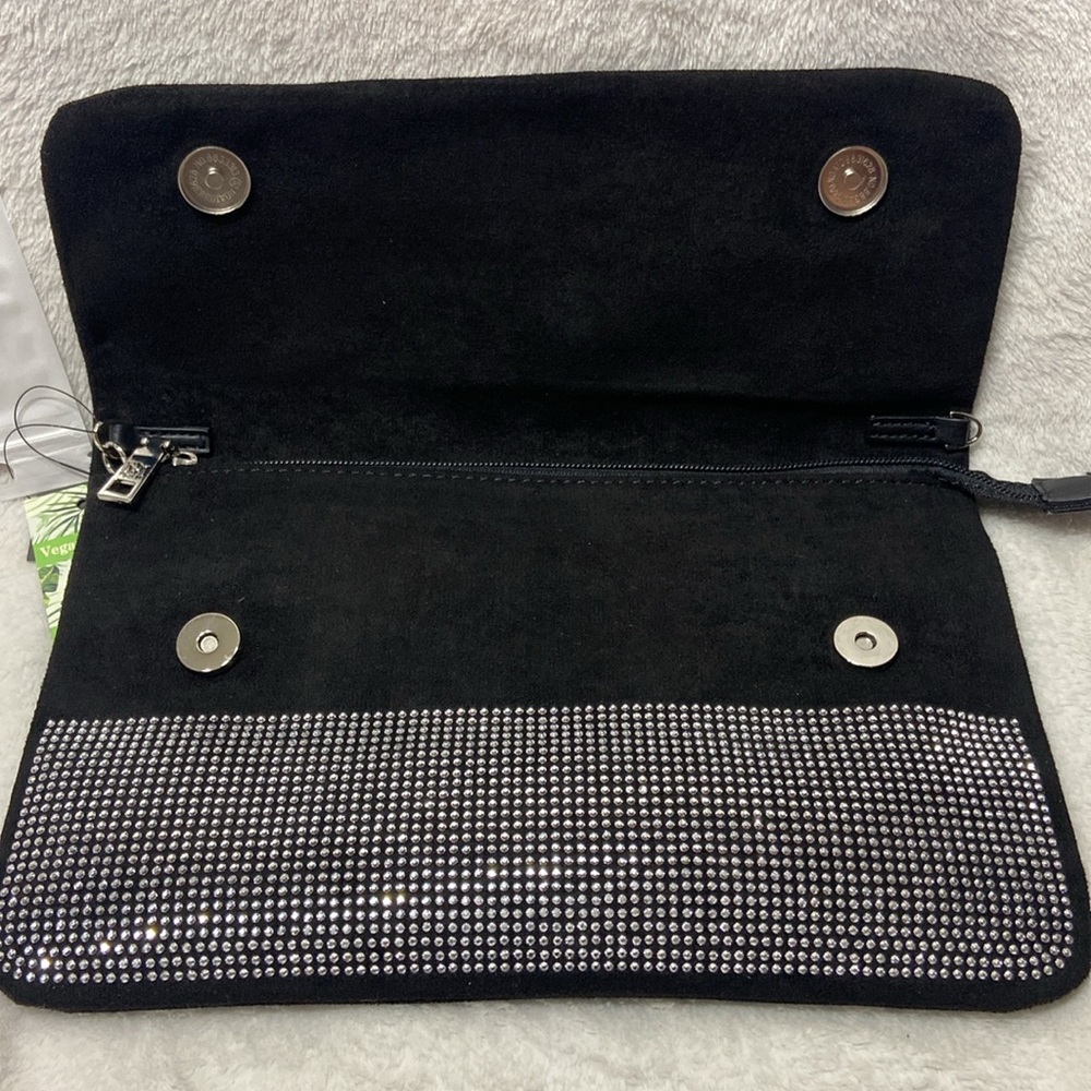 Bradley Mishka Black and Silver Clutch NWT - Picture 5 of 11